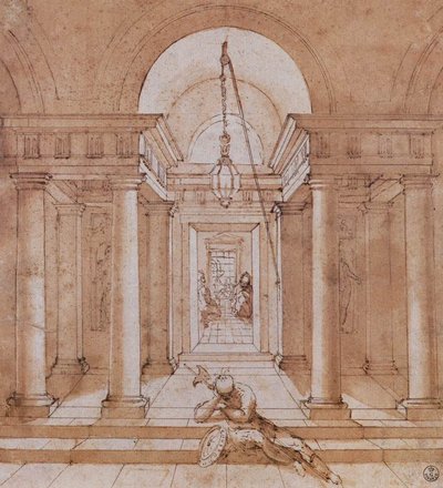 A Soldier before the Cell of St Peter by Raffaello Sanzio Raphael